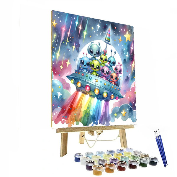 Space Alien Encounter - DIY Painting By Numbers Kit