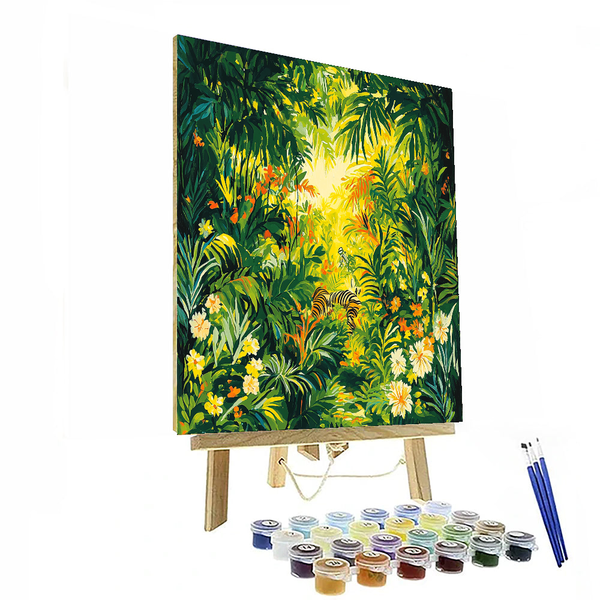 Henri Rousseau Inspired A Day in the Jungle - DIY Painting By Numbers Kit