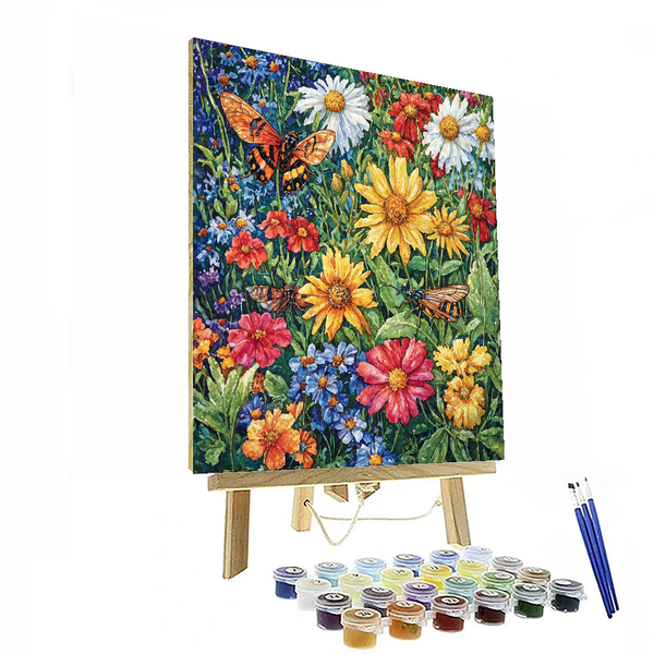 A Bug's Life Floral Fiesta - Disney Inspired DIY Painting By Numbers Kit