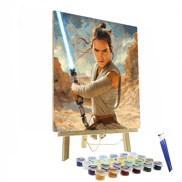 Daisy Ridley: The Unyielding Legacy of Rey - DIY Painting By Numbers Kit