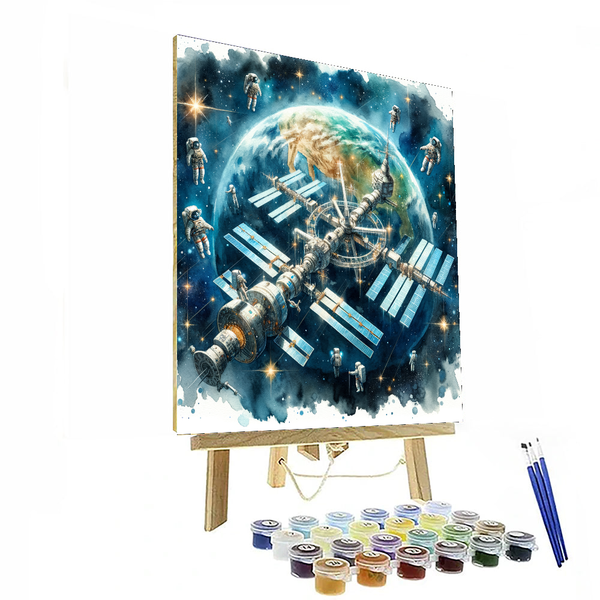 Space Station - DIY Painting By Numbers Kit