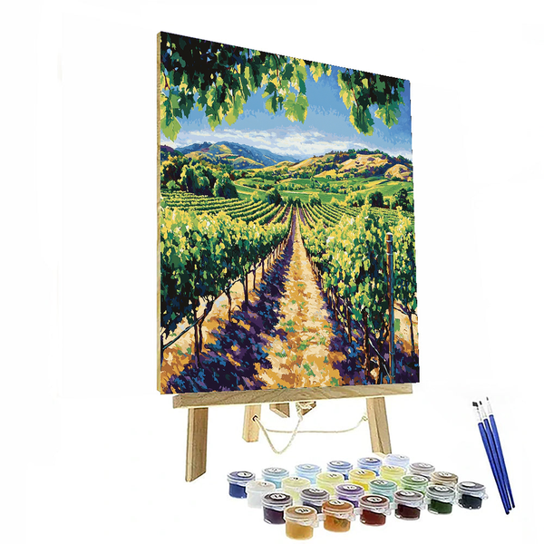 Monet Inspired Rustic Vineyard - DIY Painting By Numbers Kit