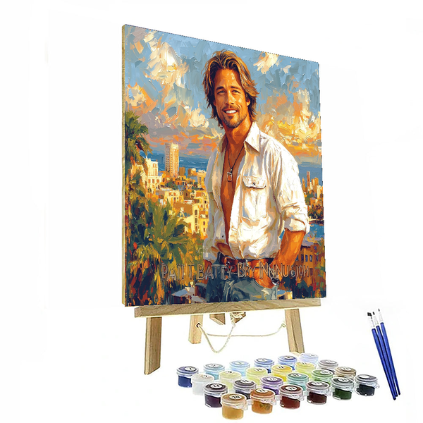 Brad Pitt: The Timeless Heartthrob's Journey - DIY Painting By Numbers Kit