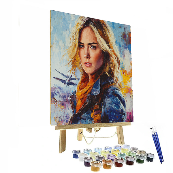 Emily Blunt: The Tenacious Spirit of Action and Grace - DIY Painting By Numbers Kit