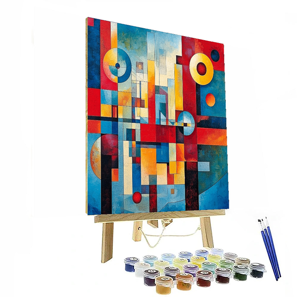 Wassily Kandinsky Inspired Futuristic Visions - DIY Painting By Numbers Kit