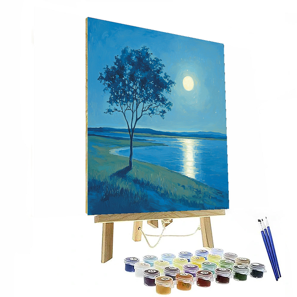 Edward Hopper Inspired Starlit Serenade - DIY Painting By Numbers Kit