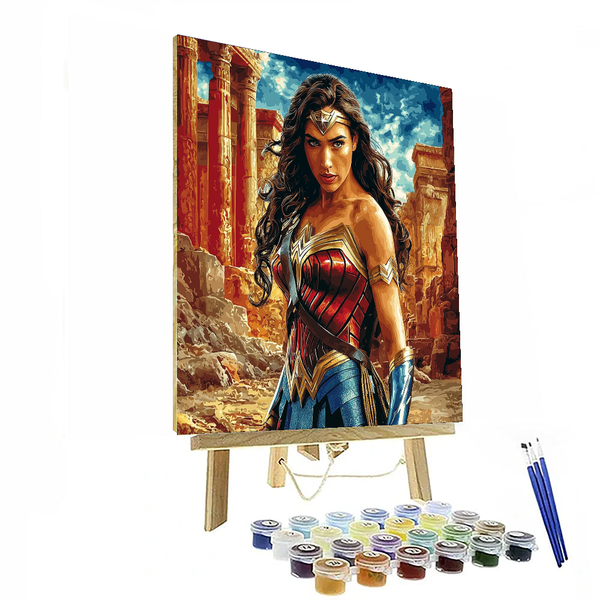 Gal Gadot: Wonder Woman's Timeless Valor - DIY Painting By Numbers Kit