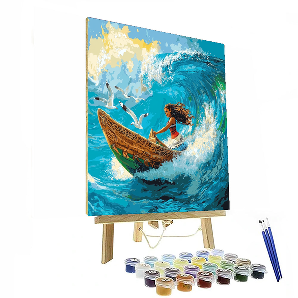 Moana's Island Voyage Kit - Disney Inspired DIY Painting By Numbers Kit