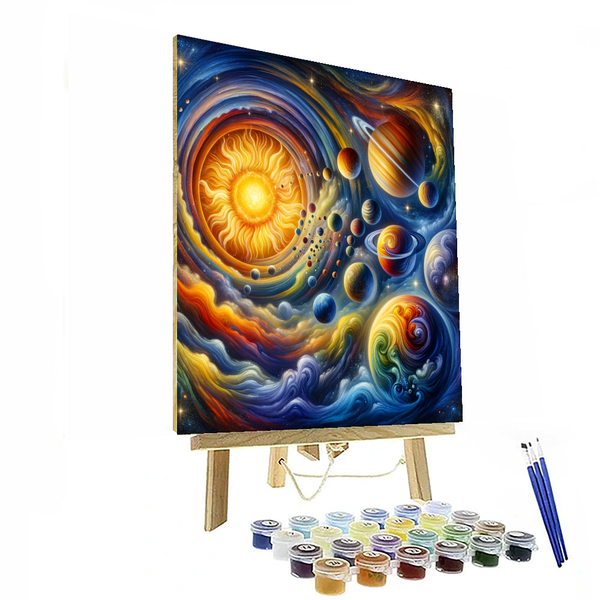 Salvador Dali Inspired Galactic Journey - DIY Painting By Numbers Kit