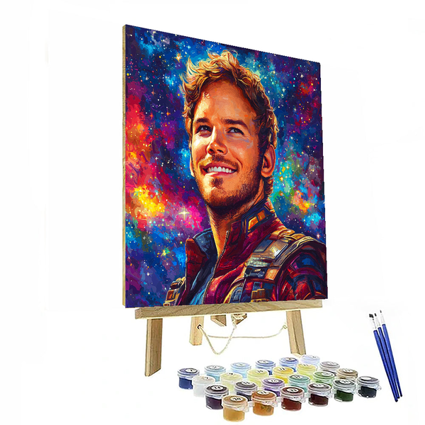 Chris Pratt: The Daring Spirit of Star-Lord - DIY Painting By Numbers Kit