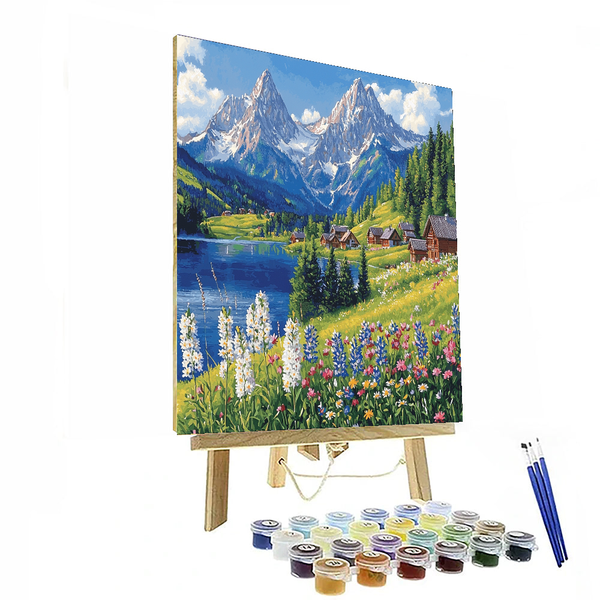 Bavarian Alps - Germany - DIY Painting By Numbers Kit