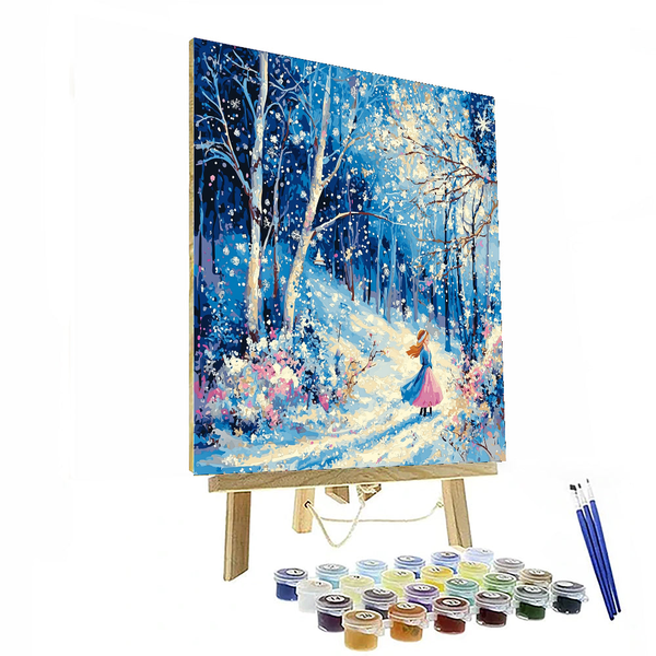 Anna's Snowy Day Fun - Disney Inspired DIY Painting By Numbers Kit