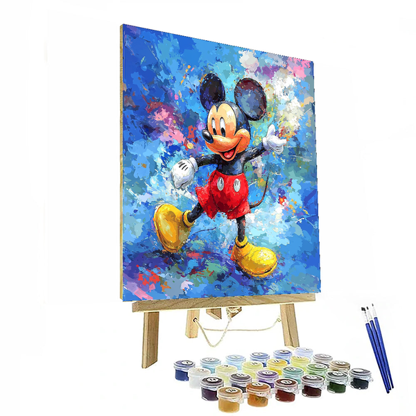 Mickey Mouse Abenteuer-Wanddekoration – Disney-inspiriertes DIY-Malen-nach-Zahlen-Set