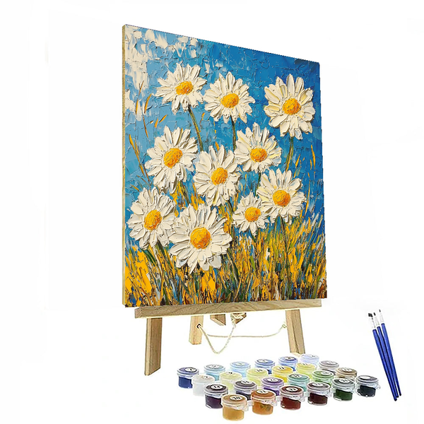 Vincent van Gogh Inspired Dance of the Daisies - DIY Painting By Numbers Kit