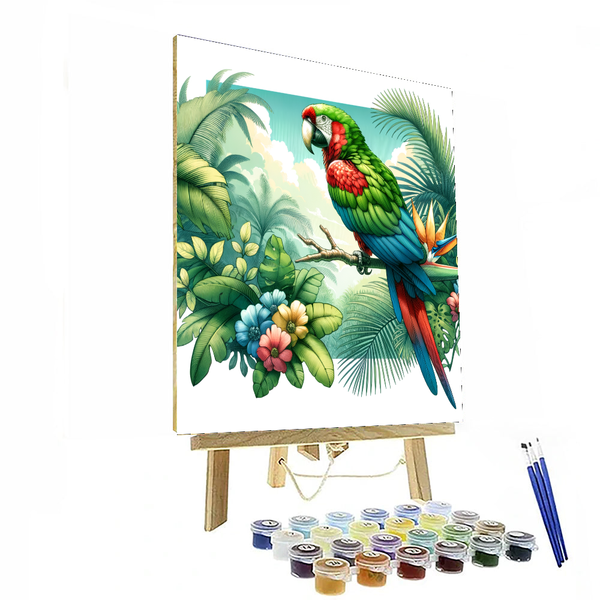 Lively Parrot - DIY Painting By Numbers Kit