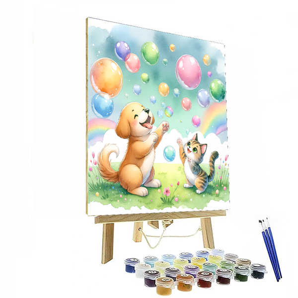 Playful Bubble Adventure - DIY Painting By Numbers Kit