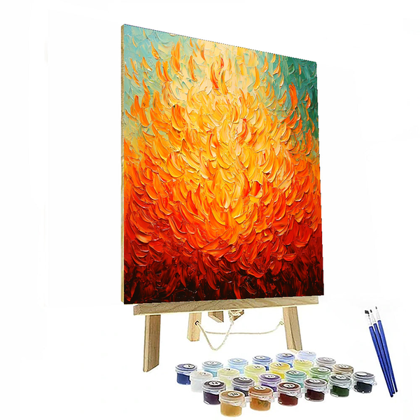 Van Gogh Inspired Dancing Flames - DIY Painting By Numbers Kit