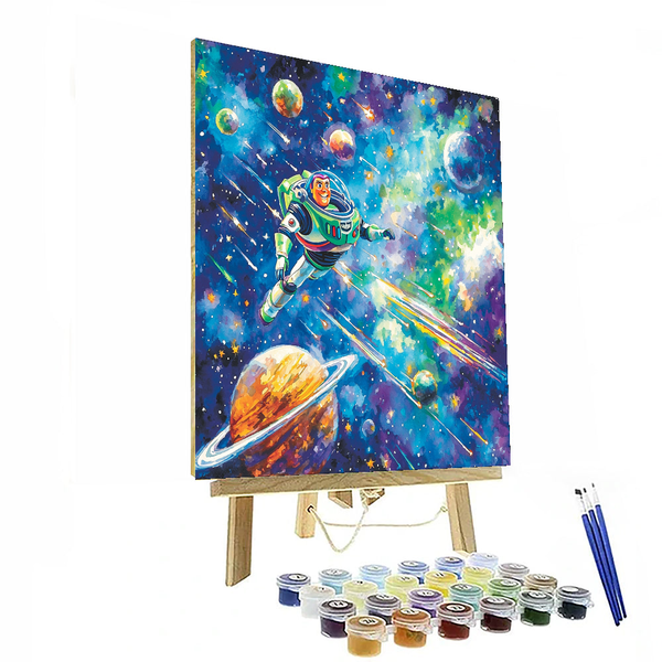 Toy Story's Buzz Lightyear's Space Adventure - Disney Inspired DIY Painting By Numbers Kit