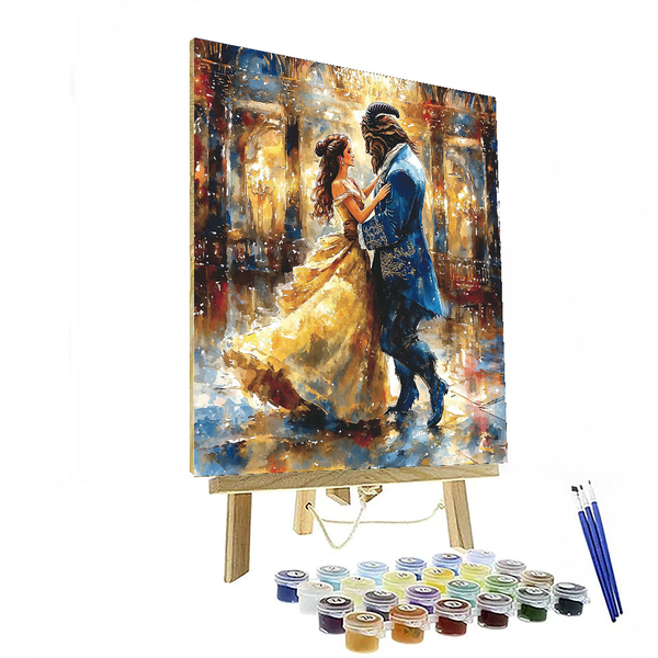 Belle and Beast's Dance - Disney Inspired DIY Painting By Numbers Kit