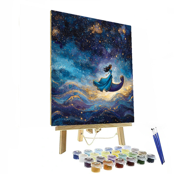 Princess Jasmine's Magic Carpet Ride - Disney Inspired DIY Painting By Numbers Kit