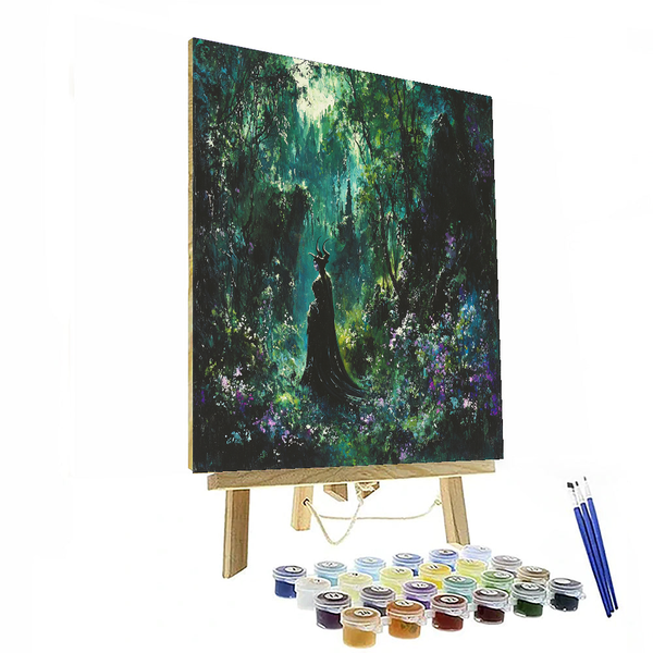 Maleficent's Enchanted Forest - Disney Inspired DIY Painting By Numbers Kit