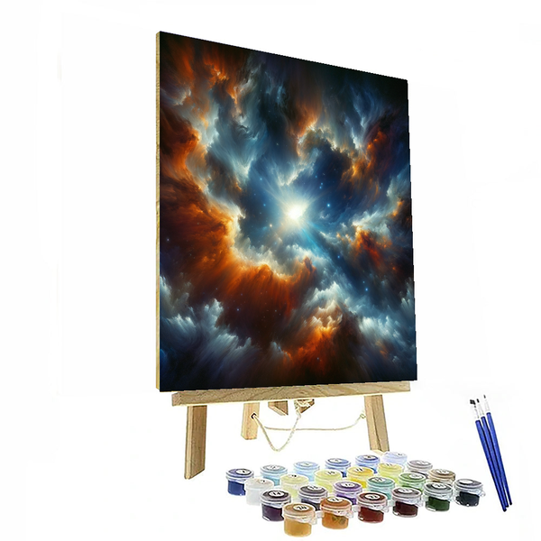 Vincent Van Gogh Inspired Stellar Nebula - DIY Painting By Numbers Kit