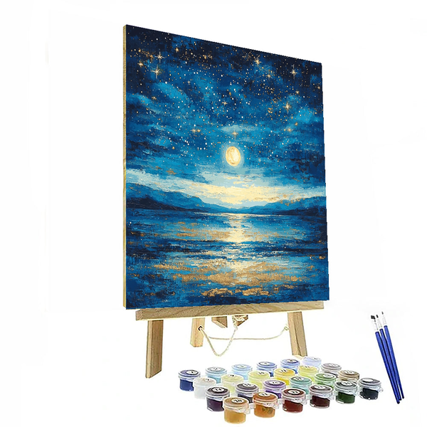 Van Gogh Inspired Starlit Night - DIY Painting By Numbers Kit