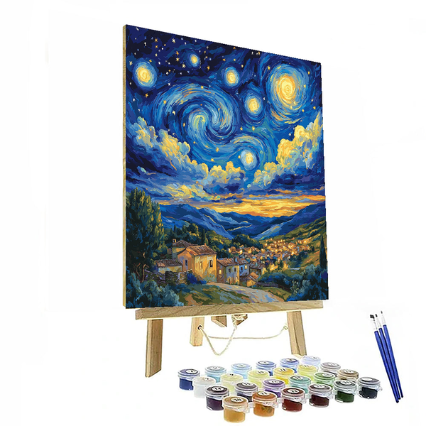 Vincent van Gogh Inspired Luminous Night - DIY Painting By Numbers Kit