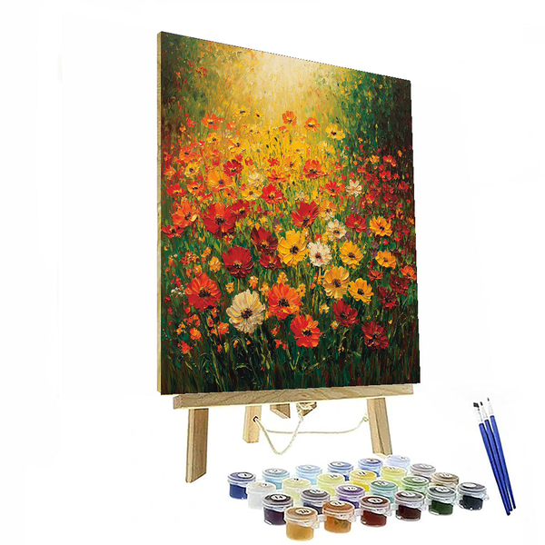 Vincent van Gogh Inspired Wildflower Symphony - DIY Painting By Numbers Kit