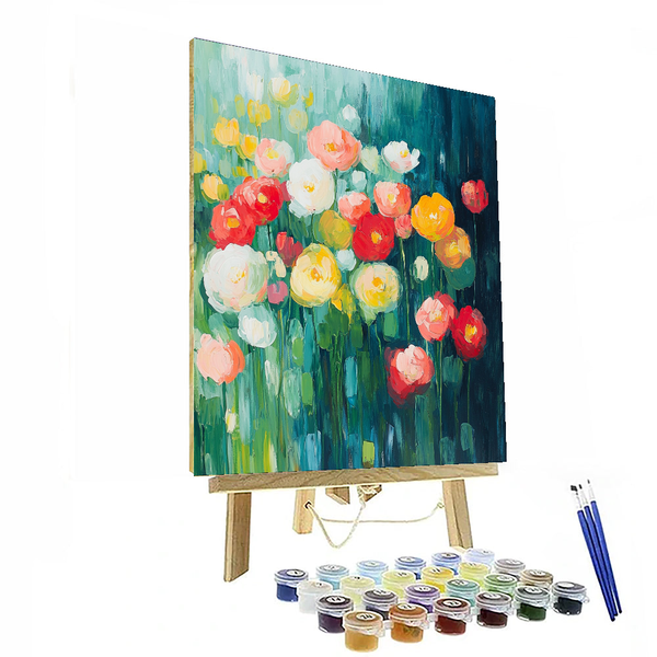 Claude Monet Inspired Abstract Garden Bliss - DIY Painting By Numbers Kit