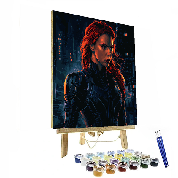 Scarlett Johansson: Unveiling the Intrigues of Black Widow - DIY Painting By Numbers Kit