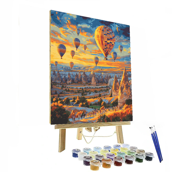 Cappadocia's Hot Air Balloon Ride - DIY Painting By Numbers Kit