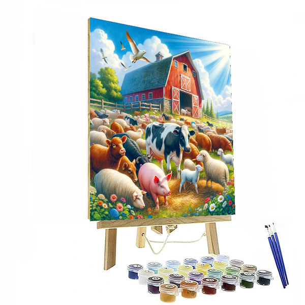 Fantastic Farm Friends - DIY Painting By Numbers Kit