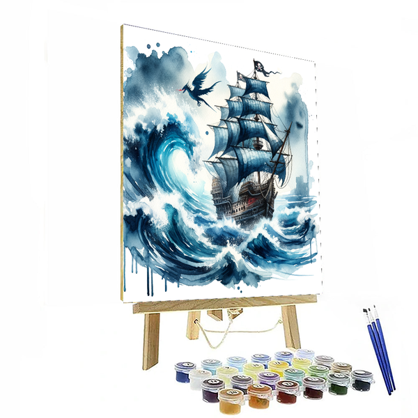 Adventure Awaits Pirate Ship - DIY Painting By Numbers Kit