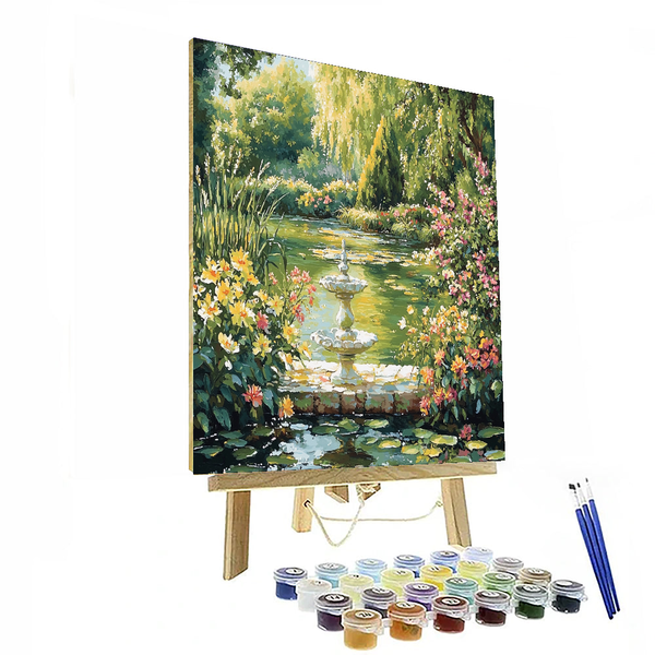 Claude Monet Inspired Garden Serenity - DIY Painting By Numbers Kit