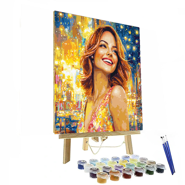 Emma Stone: Dancing Through La La Land Dreams - DIY Painting By Numbers Kit