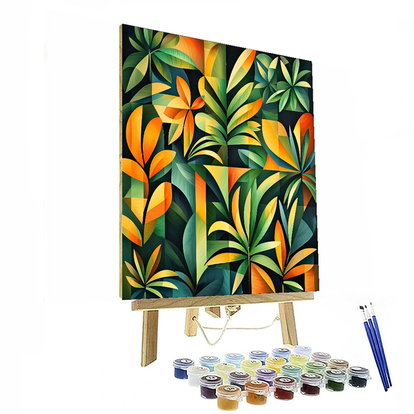 Pablo Picasso Inspired Cubist Jungle Adventure - DIY Painting By Numbers Kit