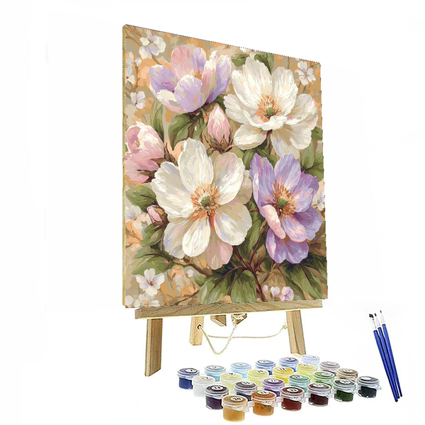 Von Monet inspirierte ruhige Blüten – Malen nach Zahlen-Set zum Selbermachen