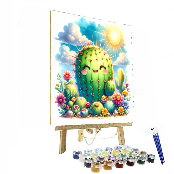 Cuddly Cactus - DIY Painting By Numbers Kit