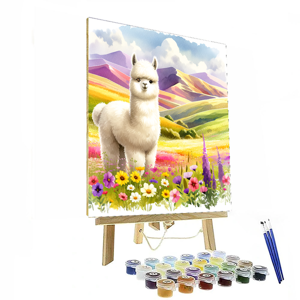 Adorable Alpaca - DIY Painting By Numbers Kit