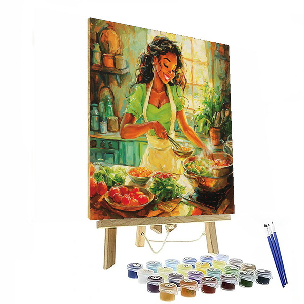 Tiana's Royal Dinner - Disney Inspired DIY Painting By Numbers Kit