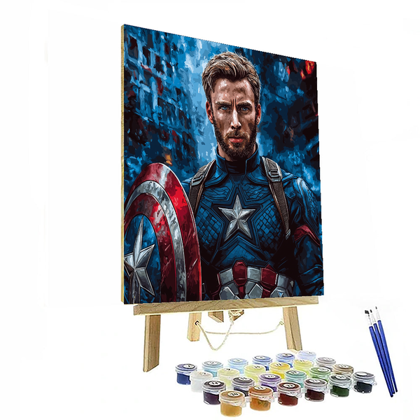 Chris Evans: The Shield Bearer of Justice - DIY Painting By Numbers Kit