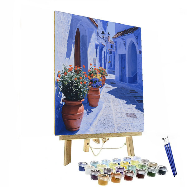 Chefchaouen Blue City - Morocco - DIY Painting By Numbers Kit