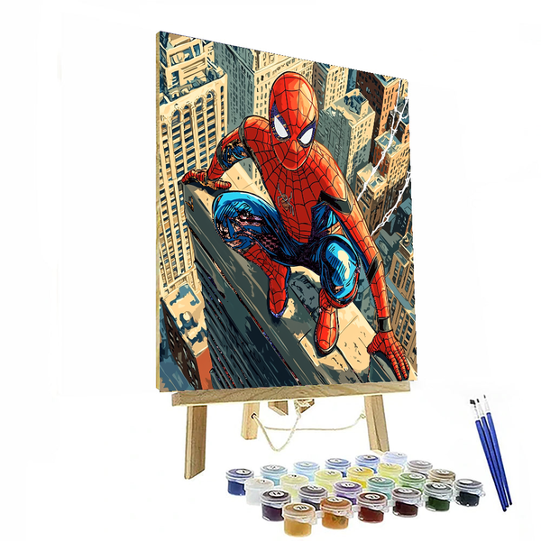 Tom Holland: Swinging Through the Marvel Universe - DIY Painting By Numbers Kit