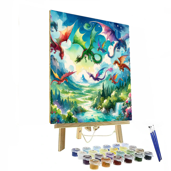 Daring Dragon Adventure - DIY Painting By Numbers Kit