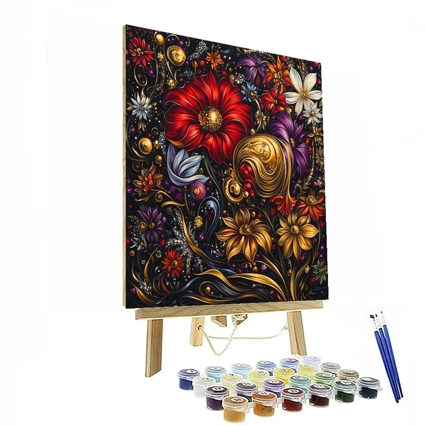 Salvador Dali Inspired Surreal Flora Fantasy - DIY Painting By Numbers Kit