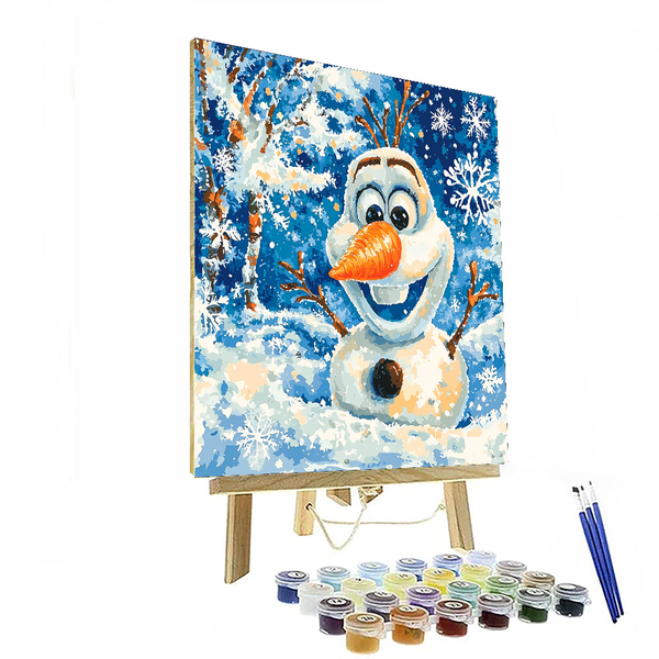 Frozen Olaf's Winter Fun - Disney Inspired DIY Painting By Numbers Kit