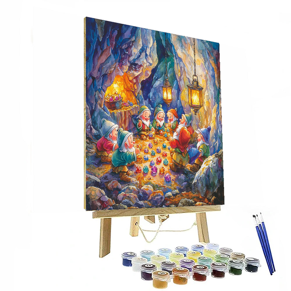 The Seven Dwarfs' Gem Mine - Disney Inspired DIY Painting By Numbers Kit