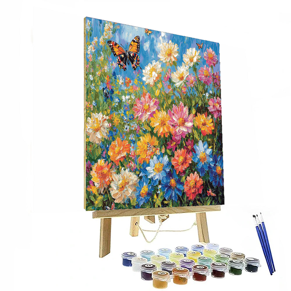 Claude Monet Inspired Whimsical Garden Serenade - DIY Painting By Numbers Kit