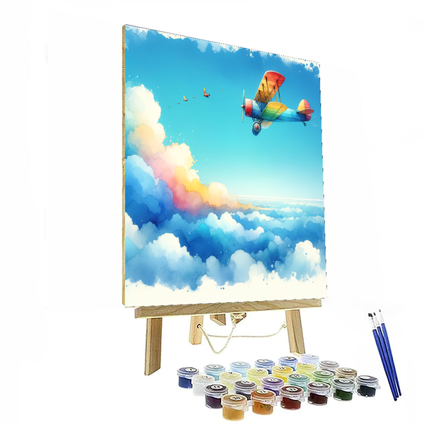 Adventurous Airplane - DIY Painting By Numbers Kit